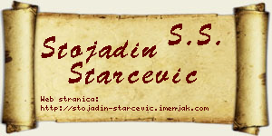 Stojadin Starčević vizit kartica